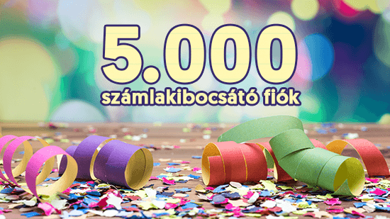 5.000 számlakibocsátó fiók
