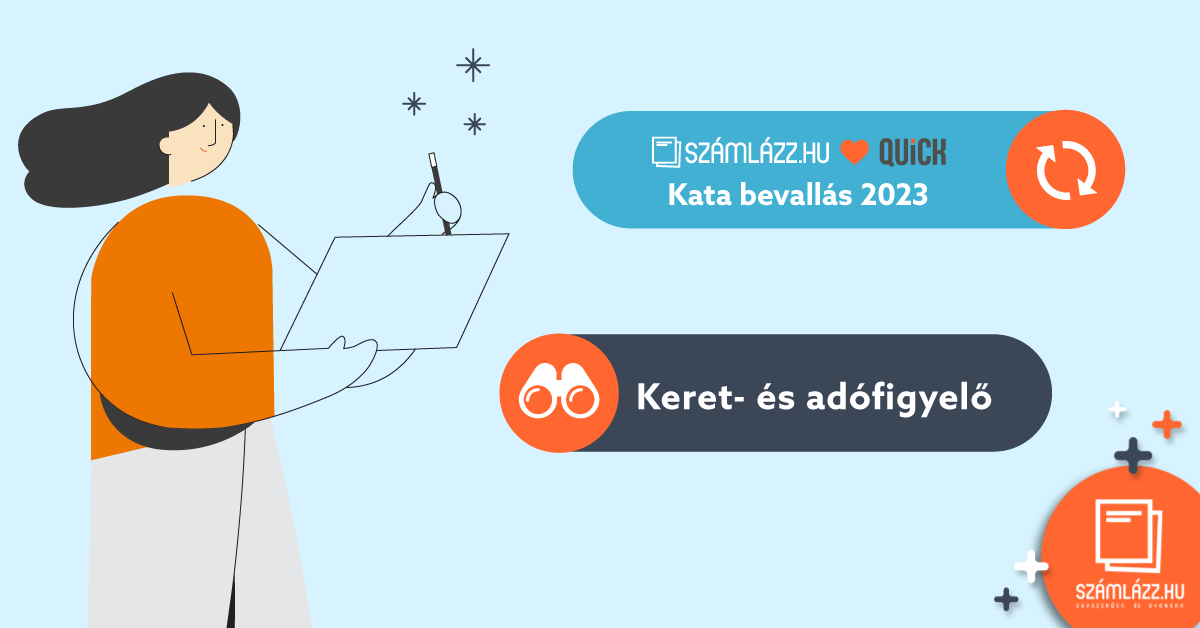 Új kata, megszokott szakértői támogatás – 2023-as keretfigyelés és kata bevallás a Számlázz.hu-n keresztül